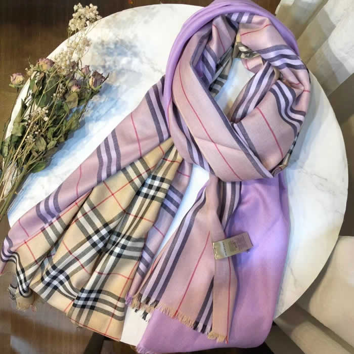 Women Scarves Autumn Winter New Female Wool Scarf Fake Burberry Scarves 01